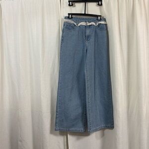 Cider wide leg jeans with lace